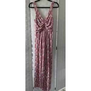 Tart Collections Women's Infinity Modal Maxi Dress Size Medium Red & White